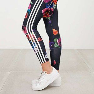 adidas Women's Originals Floral Leggings Multi Color